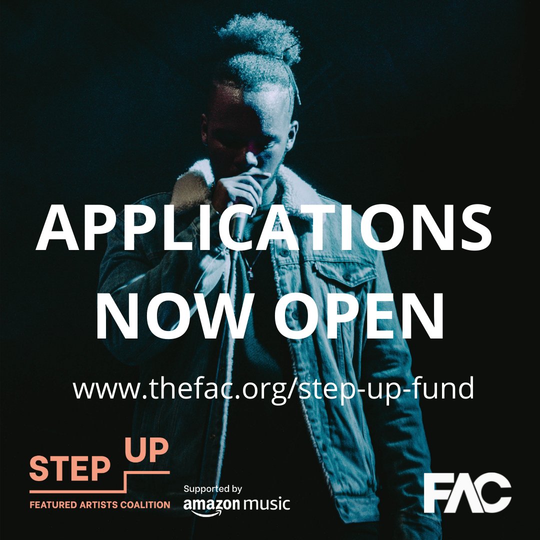 Closes today! Featured Artists Coalition launches Step Up Fund offering £8k to unsigned artists